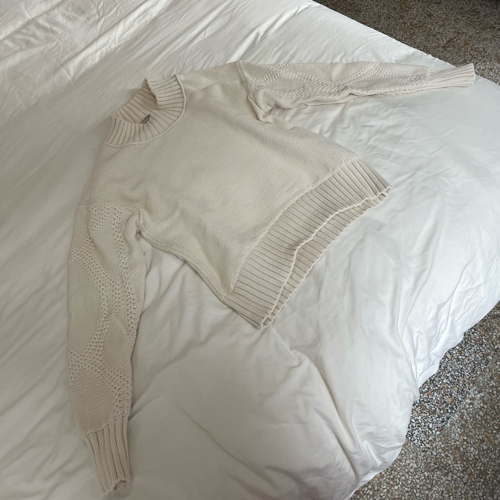 Everlane Woven Cotton Crew Sweater